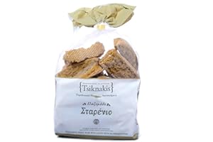 Tsiknakis Wholemeal Wheat Rusk with Leaven | Pure ingredients | No Preservatives | All Natural | Cretan Bread Rusks From our Island | 700g