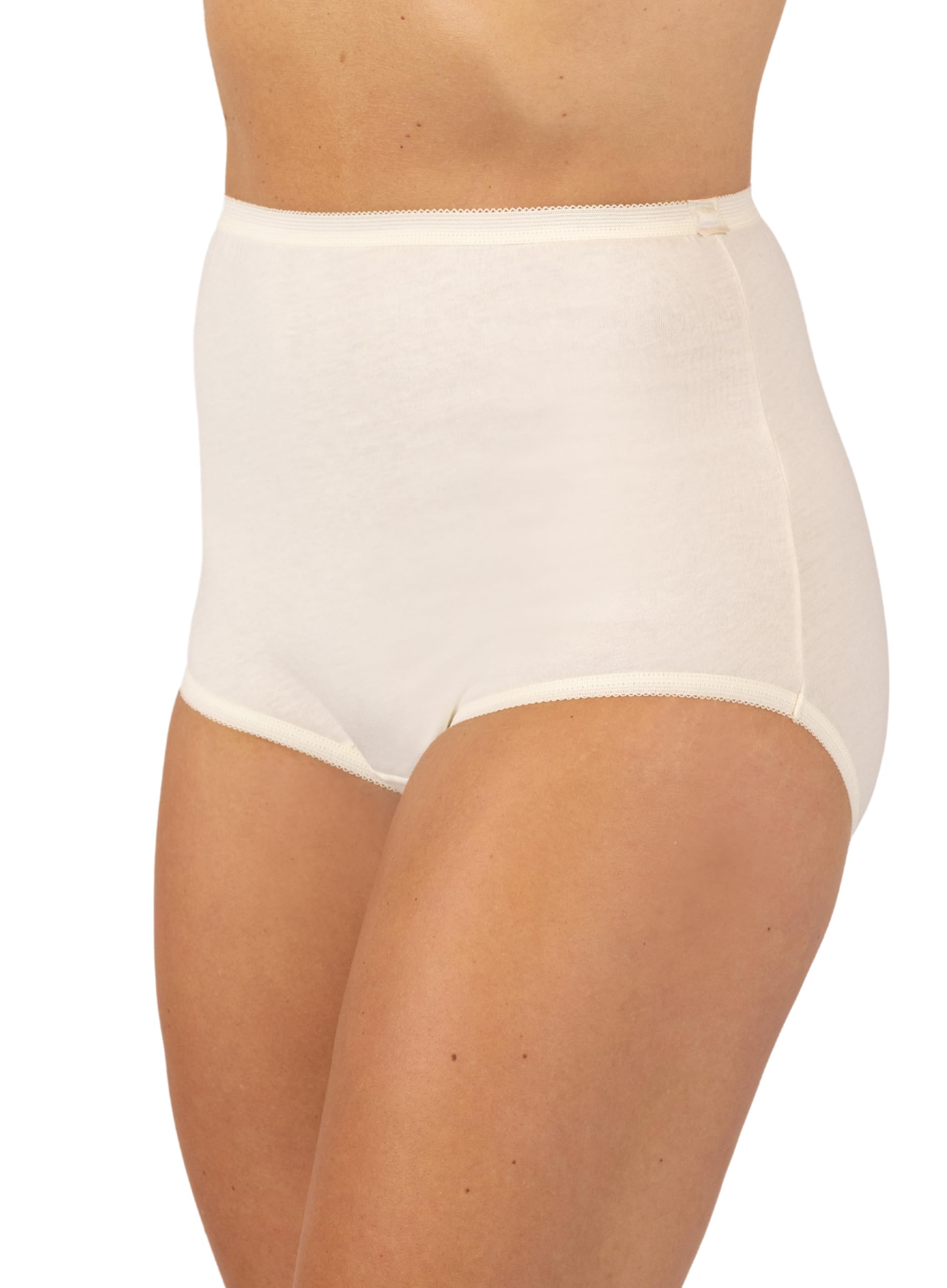 Photo 1 of Dixie Belle Women's Panty Full Brief Cotton Underwear 3 Pack (US, Numeric, 14, Regular, Regular, Beige)