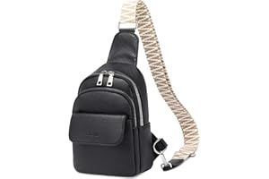 Eslcorri Small Crossbody Sling Bag for Women Trendy - Fashionable Fanny Packs Vegan Leather Chest Belt Bum Bag Anti Theft Crossbody Sling Purse for Women for Travel Sport Camping