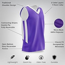 Liberty Imports Reversible Men's Mesh Athletic