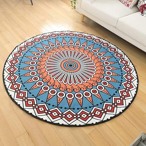 Amazon Com Xiaofei Round Area Rug Nylon Round Carpet European