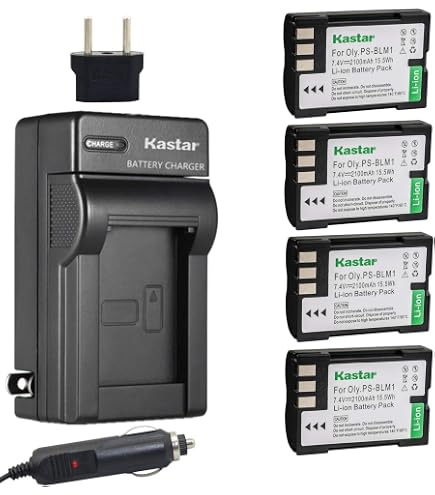 Amazon.com : Kastar Battery (2-Pack) for Olympus BLM-1, BLM-01, PS