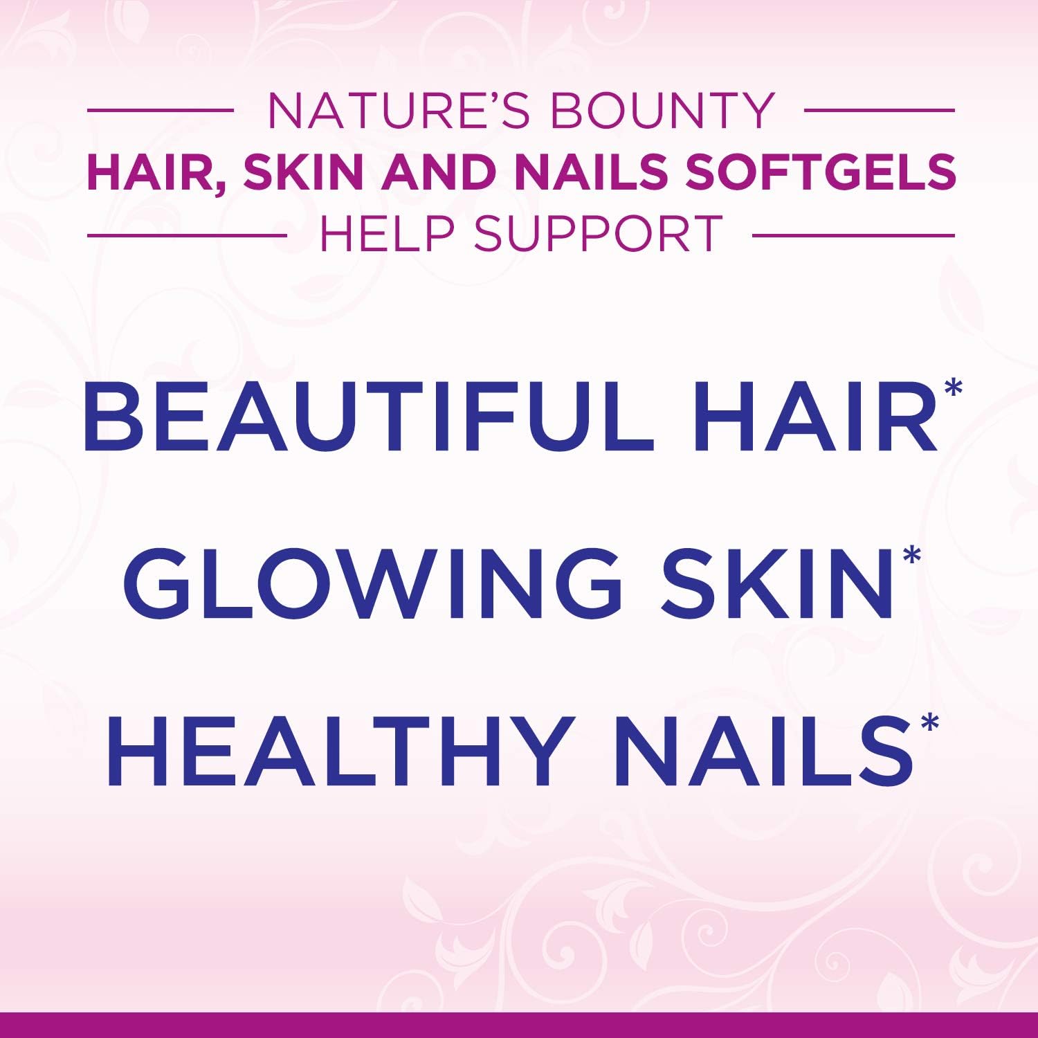 Extra Strength Hair Skin and Nails Vitamins by Nature's Bounty Optimal Solutions, with Biotin and Vitamin B, Supports Skin and Hair Health, 150 Count: Health & Personal Care