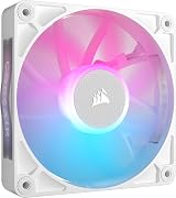 Corsair iCUE LINK RX120 RGB 120mm PWM Fan White Magnetic Dome Bearing