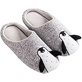JadeRich Unisex Penguin Shoes Soft Fleece Home Slipper Cozy Warm Fluffy Indoor Outdoor Slippers