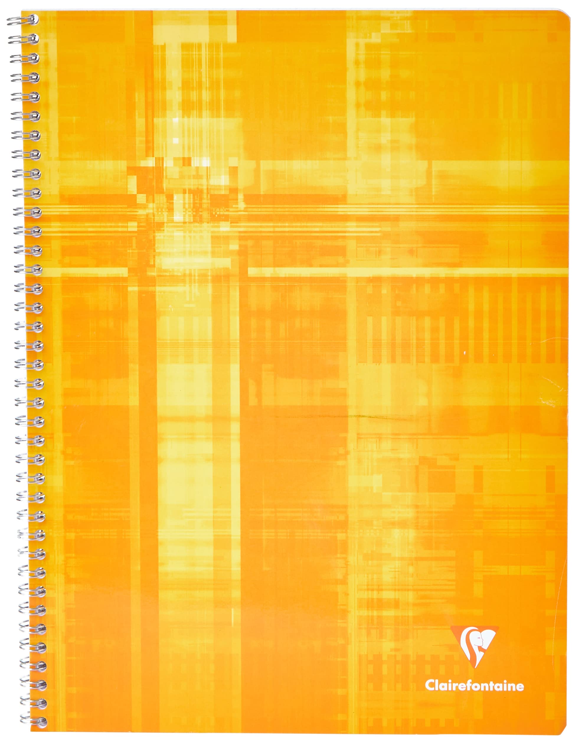 Clairefontaine 8341C - One Spiral Notebook - Dimensions: 24 x 32 cm - 100 Seyes Ruled Pages - White Paper 90 g - Laminated Card Cover - Random Colours
