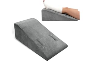CRAURU Leg Elevation Pillow, Trapezoidal Foot Elevation Pillow for Elevation for Swelling, Blood Circulation Support with Han