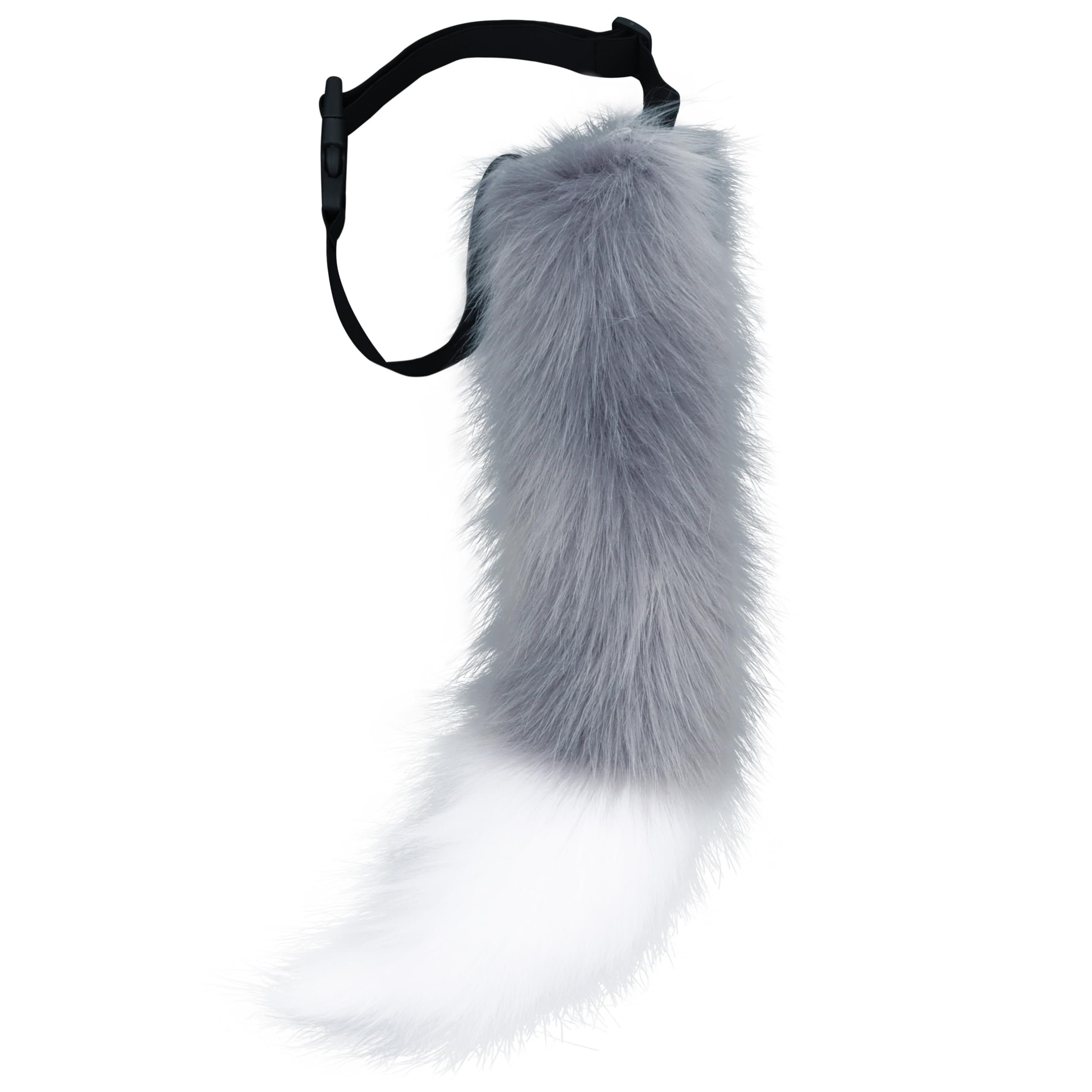 DRESHOW Faux Fox Fur Tail Cosplay Party Halloween Christmas Costume Fluffy Cat Tail for Adult