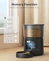BEMOONY Automatic Cat Feeder 3L, 1-6 Meals, 10s Voice, Dual Power view 6