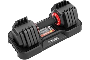 Adjustable Dumbbells 25 Lbs Set of 2, Quick-Change Free Weights with Non-Slip Handle & Storage Tray for Home Gym, Strength Tr