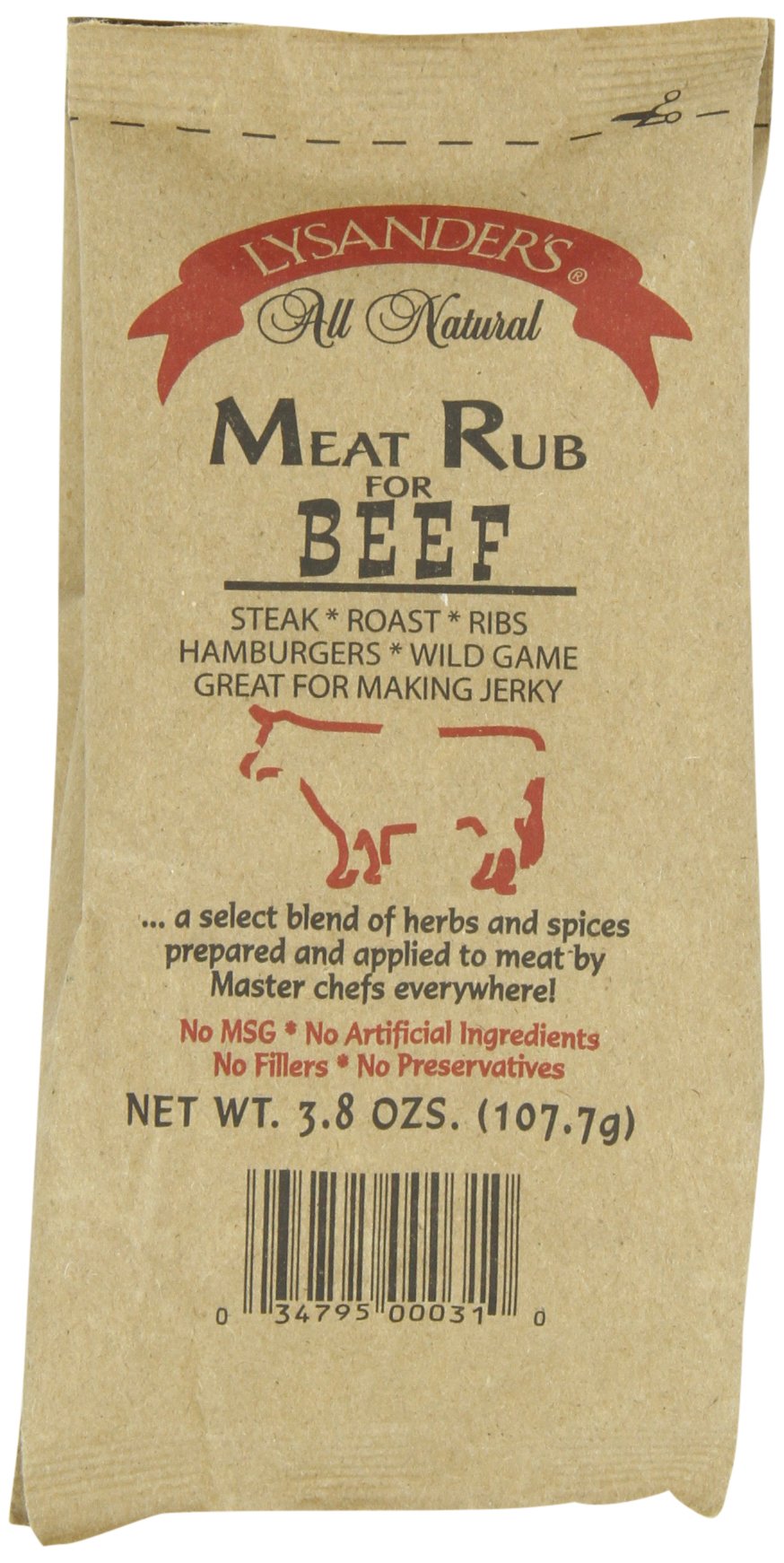 Lysander's Chicken Meat Rub, 3.8Ounce (Pack of 6