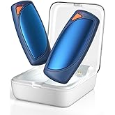 Hand Warmers Rechargeable with Charge Case, 2 Packs 14,000mAh Electric Hand Warmer Battery Powered Dual Sided Reusable Long Battery Life Portable Pocket Heater Gifts for Men Women Golf, Hunting Gear