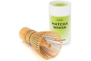Joiish Matcha Whisk, Bamboo Whisk for Macha Tea, Standard Handcrafted Chasen, Quality Matcha Stirrer Brush, Matcha Powder Mixer Wisk for Authentic Tea Preparation