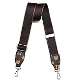 Purse Straps Replacement Crossbody, Universal Wide Shoulder Strap for Bags Adjustable Straps for Handbags (Silvery Hardware)