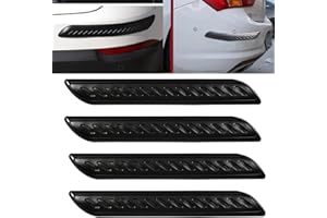 ANLINKSHINE Anti-Collision Patch Car Bumper Guard Strip Anti-Scratch Bumper Protector Trim Universal Rear Bumper Protector Car Door Edge Guards Car Side Door Edge Guards Protector (Black-4Pack)