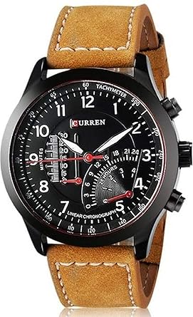 New Stylish Analogue Black Dial Mens Watch-1009