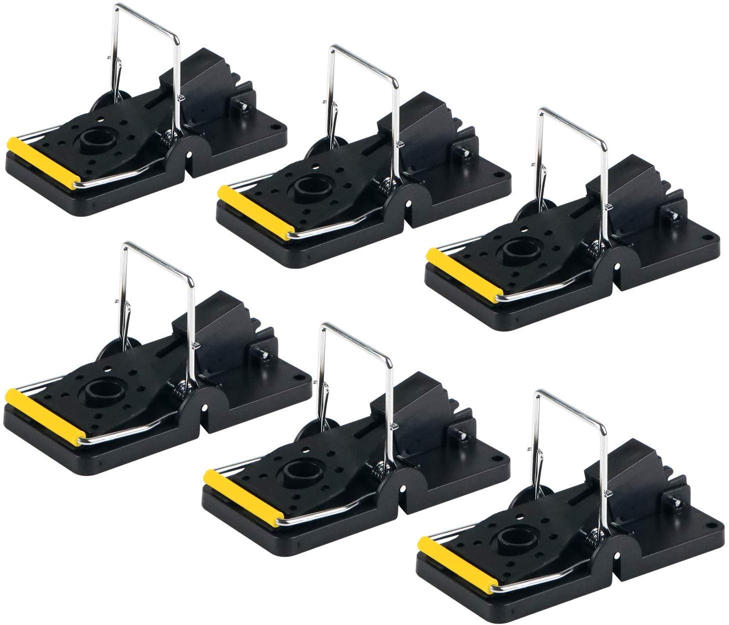 ASPECTEK Pack of 6 Large Size Rat Traps That Kill Instantly, Mouse Traps for Indoors, Reusable Rodent Solution, Pack of 6 mice trap, Safe and Effective Rodent Trap