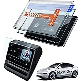 LANTU 2PCS Matte Screen Protector for 2026 2025 Tesla Model Y Juniper& 2024 2025 Model 3 Highland Accessories 15.4''Navigatio