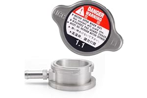 WINTOWIN 32mm 1-1/4" ID Weld On Radiator Filler Neck-Aluminum Radiator Weld On Filler Neck Billet With Cap Fit for Most Cars Trucks