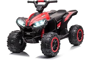 Voltz Toys ATV Ride-On Toy Car for Kids, 12V Off-Road Battery Powered Electric Quad 4 Wheeler Car for Kids with LED Lights, H