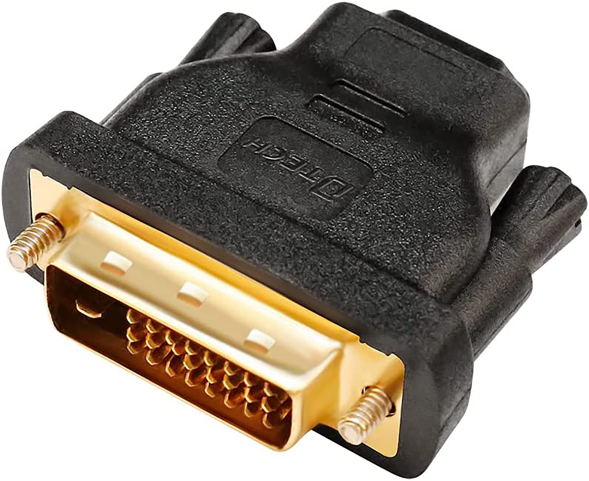 DTech DVI Male to 19 Pin HDMI Female Adapter Bidirectional DVI-D Port Converter
