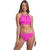 High Neck Midkini Bikini Swimsuit Top