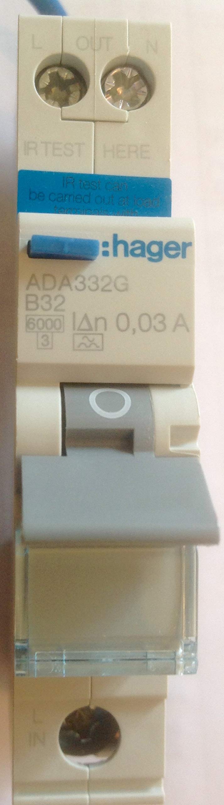 Hager ADA332G B32 Miniature RCBO 32A Type B 30mA 101299