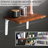 Sayayo Shelf Bracket Corner Brace 150mm x125mm White 4Pcs EJR150W-4P view 2