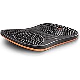 FEZIBO Standing Desk Anti Fatigue Mat Wooden Wobble Balance Board Stability Rocker with Ergonomic Design Comfort Floor Mat (M