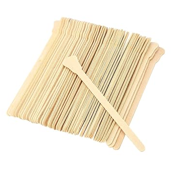 50pcs Disposable Wooden Hair Removal Wax Bean Wax Stick Candle