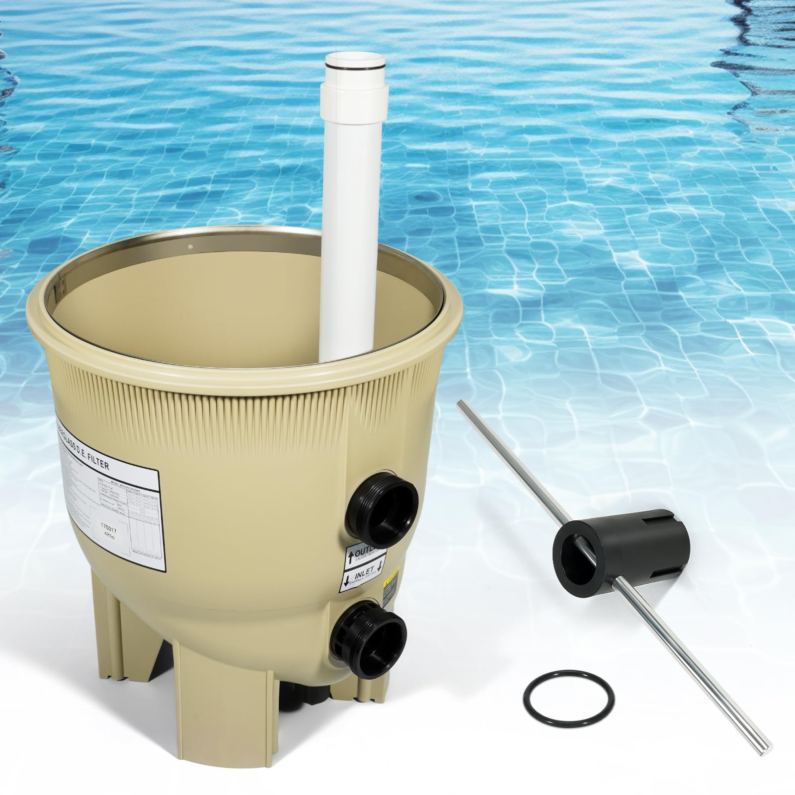 Photo 1 of Ytrica 170017 Tank Bottom, Fit for Pentair FNSP48 FNS Plus Pool and Spa D.E. Filter 180008 | 48 sq. ft. 96 GPM - Replace for Pentair Swimming Housing Filter Assembly (Tank Bottom Only)