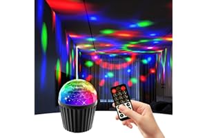 YIIXUYO Disco Ball Light, Voice Activated Party Lights, USB LED Mini Decorations Lights, Colourful RGB DJ Strobe Lights for Home Room Parties Karaoke Parties Black Party Wedding Christmas