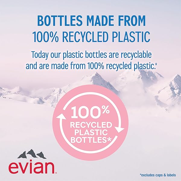 EVIAN NATURAL SPRING WATER, 330 ML (11.15 FL OZ) BOTTLES, 24 PACK