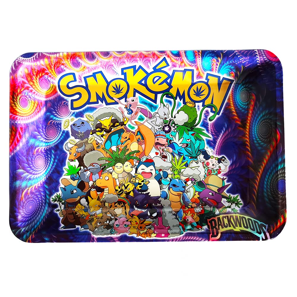 Metal Rolling Tray Durable Art Paper Rolling Tray๏ผ7.1 inch x 4.7 inch ๏ผ