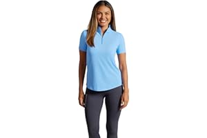 IBKUL Athleisure Wear Sun Protective UPF 50+ Icefil Cooling-Short Sleeve Mock Neck-87000