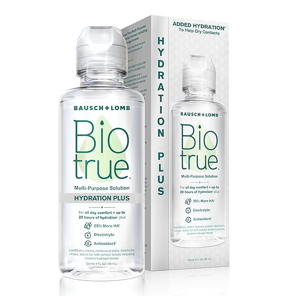 BIOTRUE HYDRATION PLUS CONTACT LENS SOLUTION, MULTI-PURPOSE FOR...