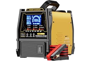 GENERIC 12V 24VCar Battery Charger Heavy Duty, 0-15A Automatic Battery Maintainer,Auto Shutoffs,Repair Mode Smart Trickle Charger for Automotive Car Truck Motorcycle RV AGM and Lead Acid Batteries Deep Cycle