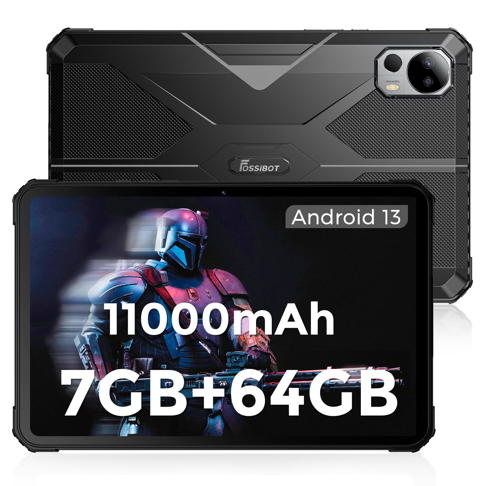 FOSSIBOT DT1Lite 10.4 inch Android Tablet, 11000