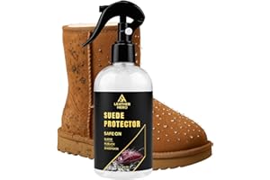 LEATHER HERO Suede Protector Compatible with Ugg Boots (10oz) - Waterproofing Spray for Suede Boots, Shoes, Jackets, Accessories - Water & Stain Repellant Spray