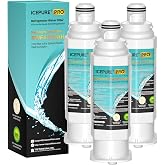 ICEPURE PRO DA97-17376B Refrigerator Water Filter Replacement for Samsung HAF-QIN/EXP, HAF-QIN, RS27T5200SR WS645A RS22T5201SR RF28R7201SR RF32CG5400SR RF27CG5400SR DA97-08006C WD-F45 RWF4200AH, 3PACK
