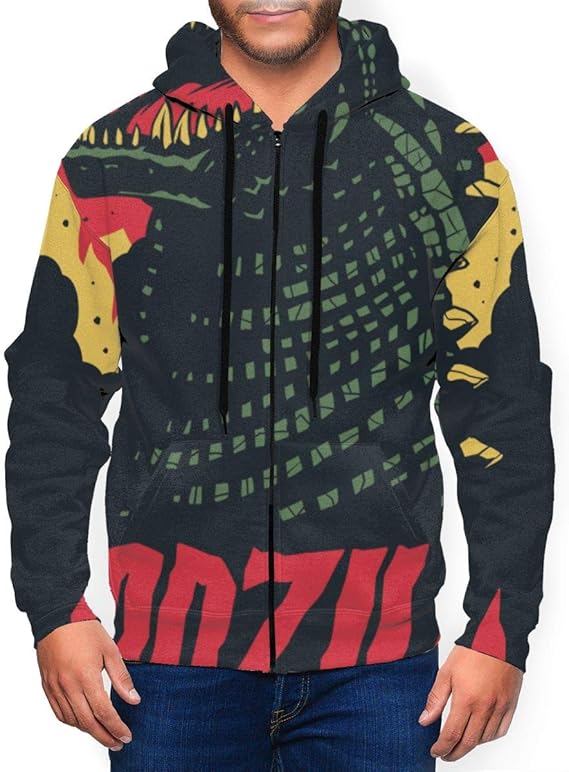 Amazon Co Jp Godzilla4 メンズ パーカー スウェット ファッション スポーツ ティーシャツド パーカー 薄手 ジップパーカー Tシャツ 服 ファッション小物