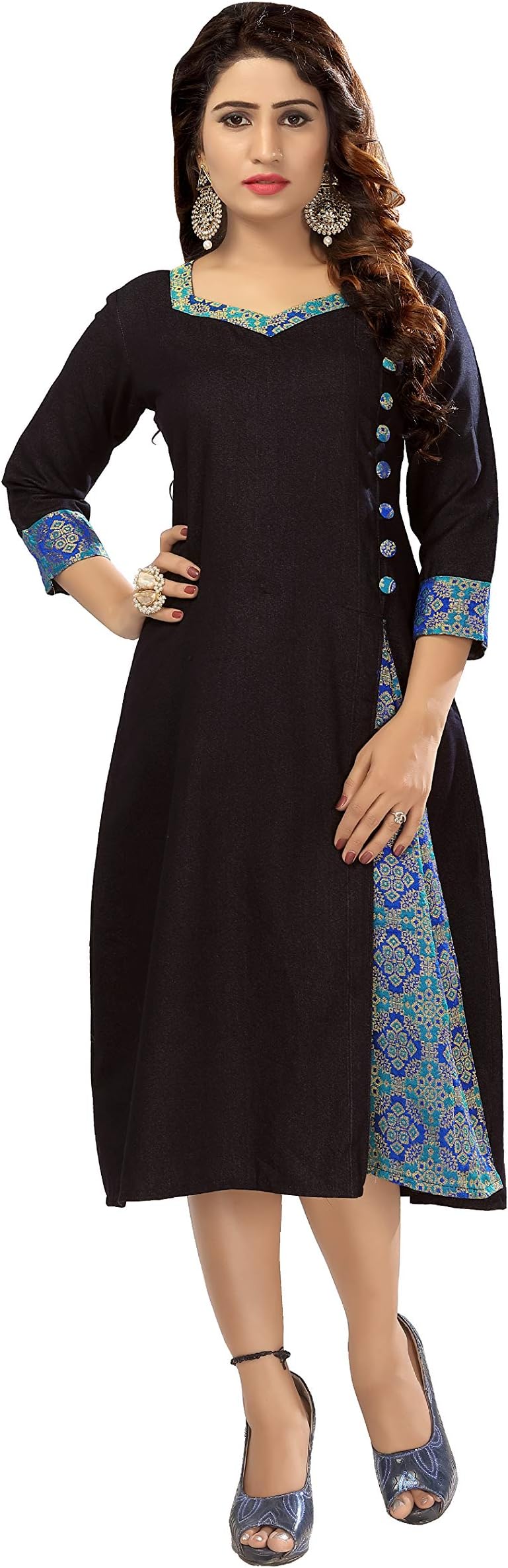 VenisaDenim Wrap Kurtas