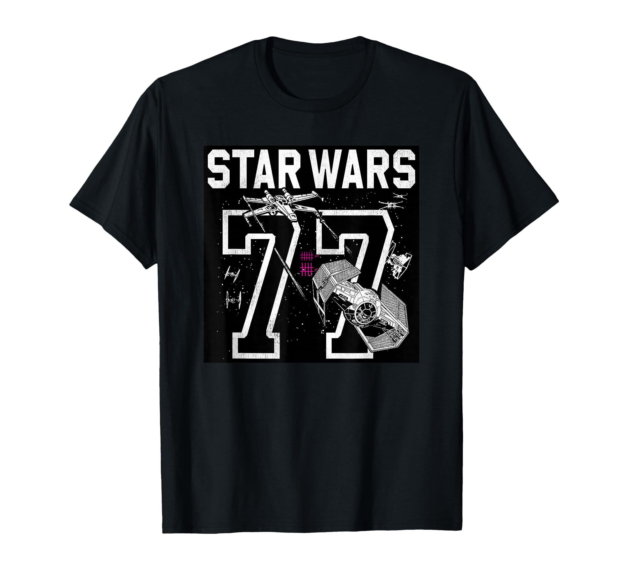 Star Wars '77 Collegiate Jersey Dog Fight T-Shirt