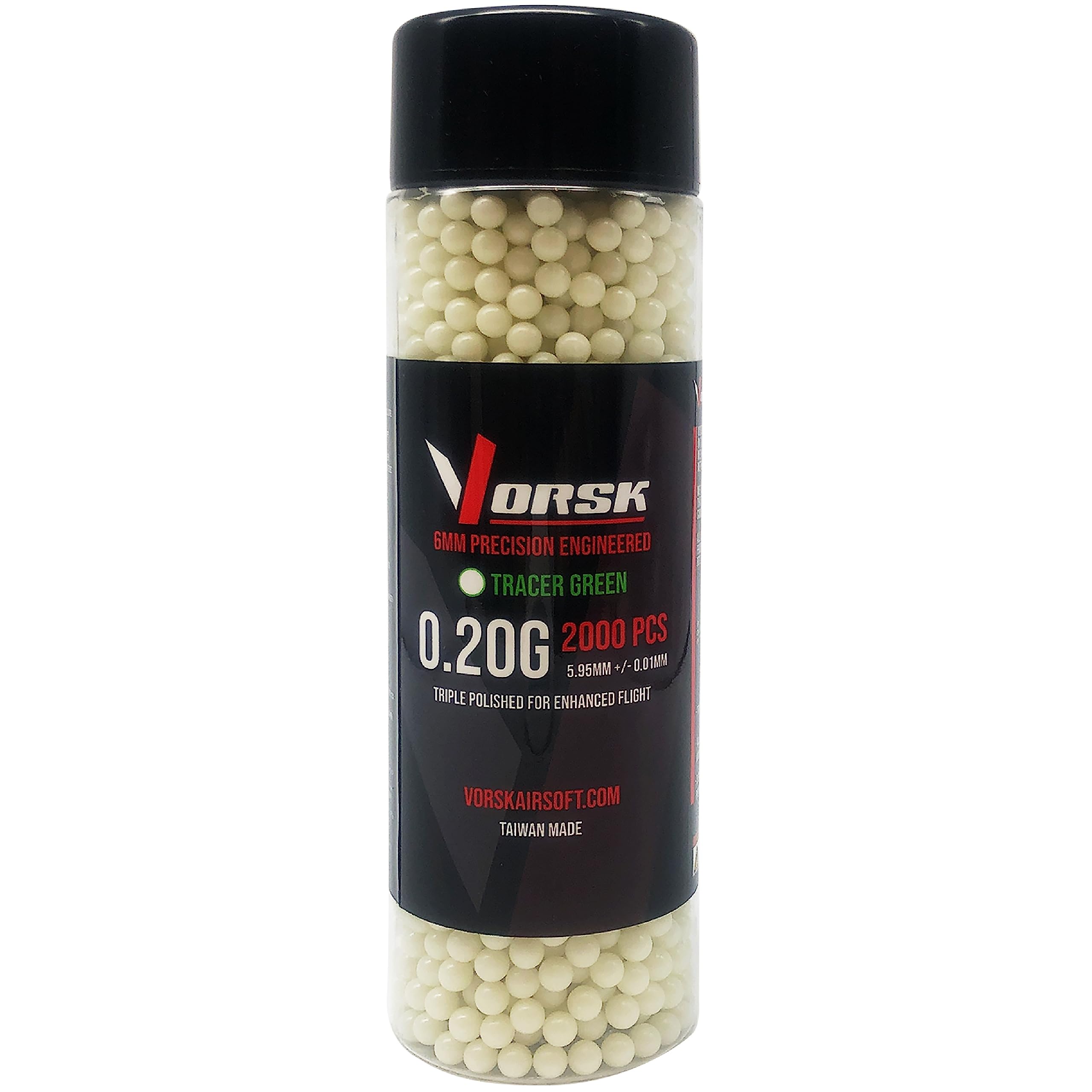 VORSK Tracer BBs - 0.20g - Green, 2000R