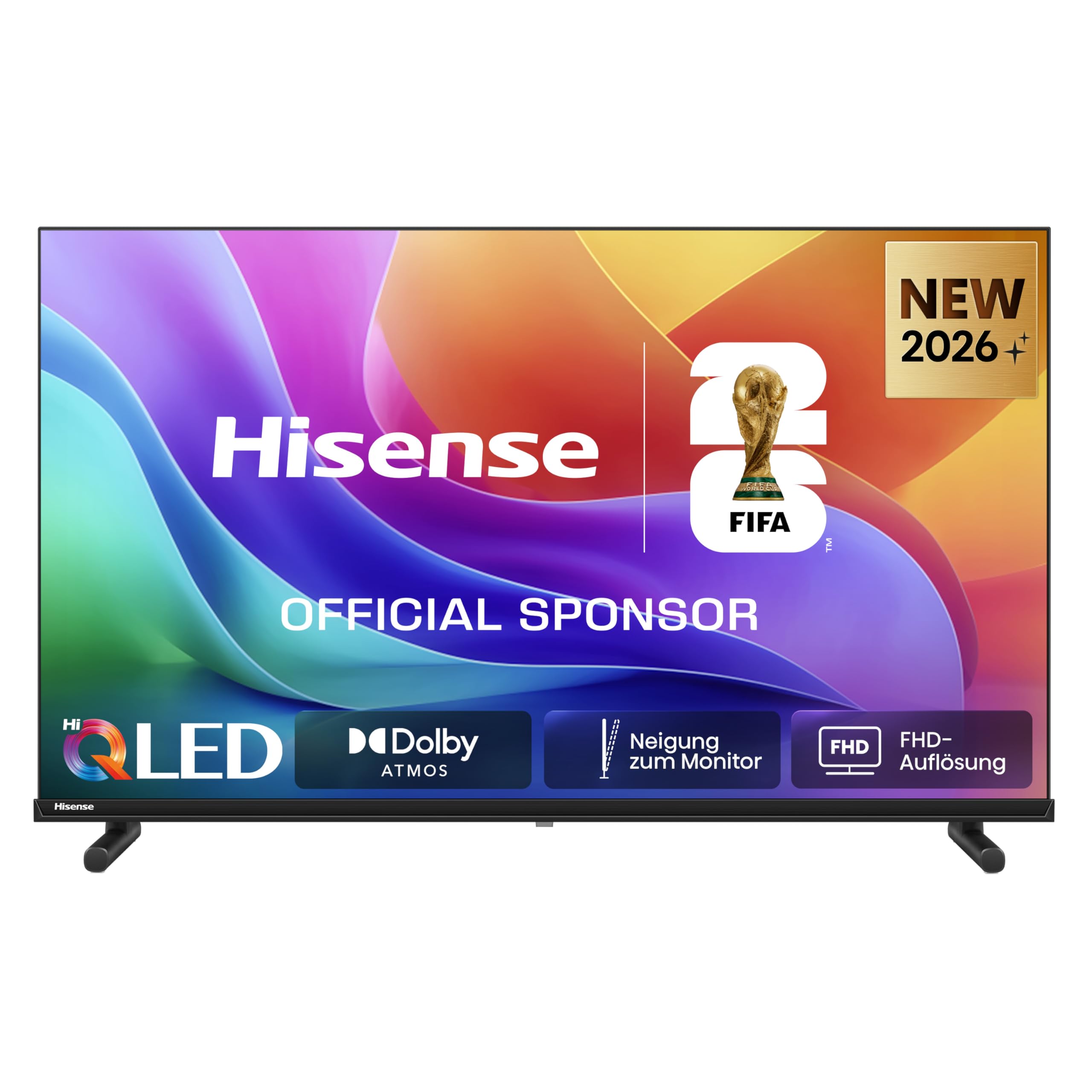 Hisense 40A5DS Fernseher 40 Zoll, FHD, QLED, Smart TV, 60Hz, Hi-QLED Colour, Dolby Atmos, Game Mode, Noise Reduction, Hohe Kontraste, Share to TV, HDR10, VIDAA OS