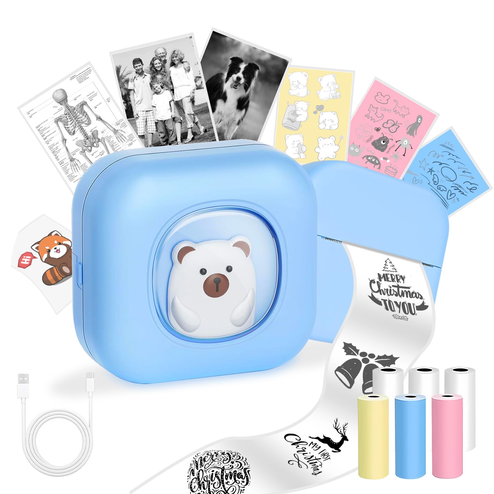 Sticker Maker Print Pods Mini Printer - T02 Portable Thermal Inkless ...