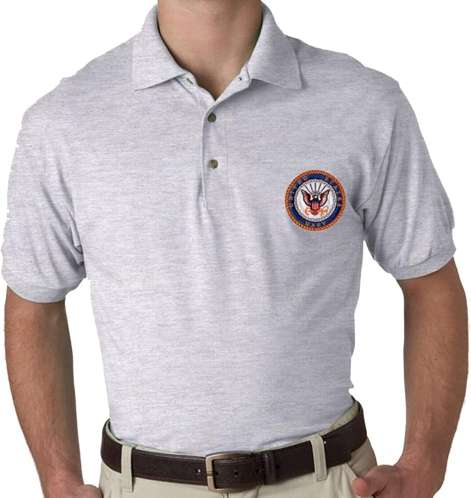 Armed Forces Depot U.S. Navy Logo Polo Shirt at Amazon Men’s Clothing store