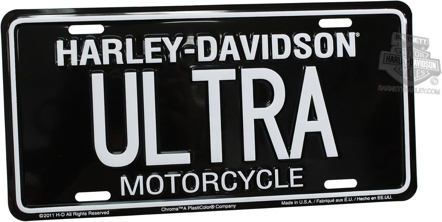 Harley Davidson ULTRA License Plate, Covers Amazon Canada