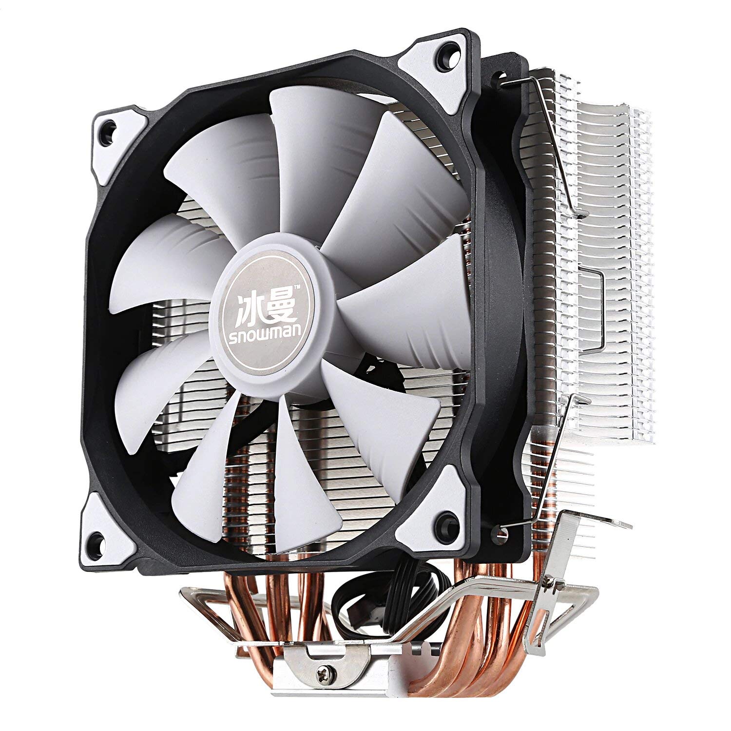 SNOWMAN High Performance CPU Cooler with 4 Direct Contact Heatpipes, PWM Fan