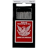 Colonial Needle HW250-07 16 Count Richard Hemming Milliners/Straw Needles, Size 7